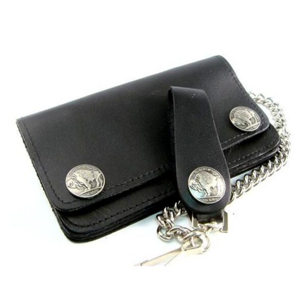 wallet-black-bull AMIGAZ BLACK LEATHER BIKER CHAIN WALLET