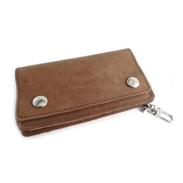 AMIGAZ VINTAGE BROWN LEATHER trifold WALLET